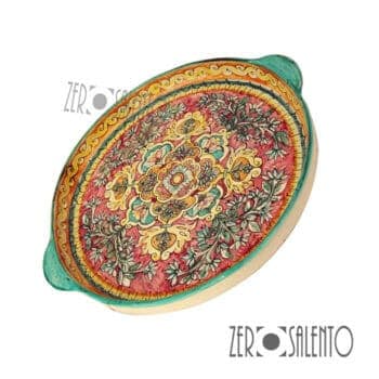 Vassoio in terracotta dipinto a mano - immagine 2