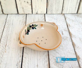 Cola Mozzarelle in Terracotta - Ceramica decoro Olive - immagine 6