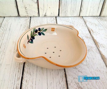 Cola Mozzarelle in Terracotta - Ceramica decoro Olive - immagine 2