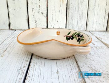 Cola Mozzarelle in Terracotta - Ceramica decoro Olive - immagine 4