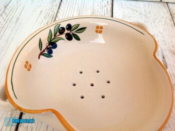 Cola Mozzarelle in Terracotta - Ceramica decoro Olive - immagine 5