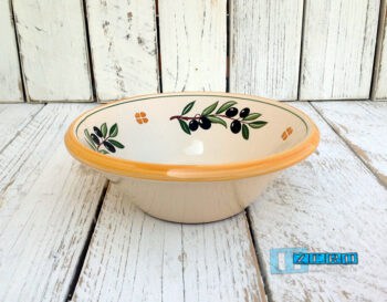 Ciotola Limbo in Terracotta - Ceramica decoro Olive - immagine 3