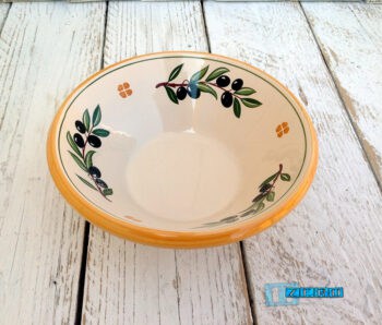 Ciotola Limbo in Terracotta - Ceramica decoro Olive - immagine 2