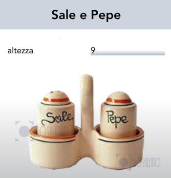 CONDITAVOLA Sale e Pepe in Terracotta - Ceramica decoro Olive