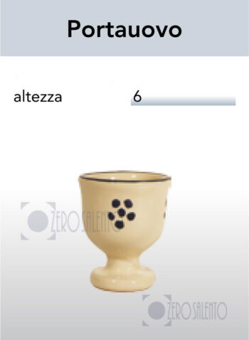 Portauovo in Terracotta Salentina - Ceramica decoro Olive