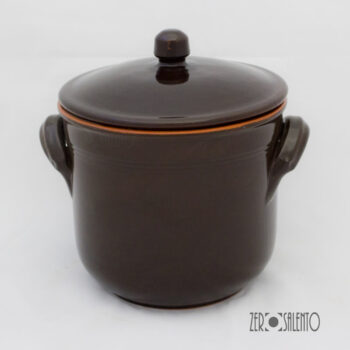 Pentola Alta in Terracotta - Pirofile serie Bruna - immagine 5