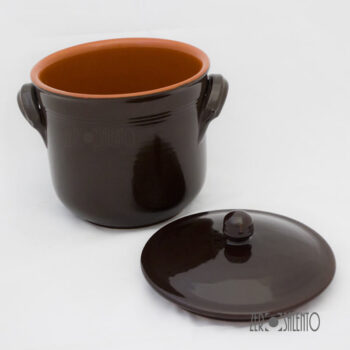 Pentola Alta in Terracotta - Pirofile serie Bruna - immagine 2