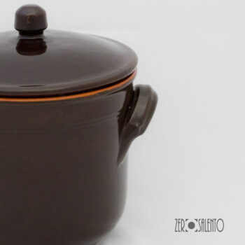 Pentola Alta in Terracotta - Pirofile serie Bruna - immagine 3
