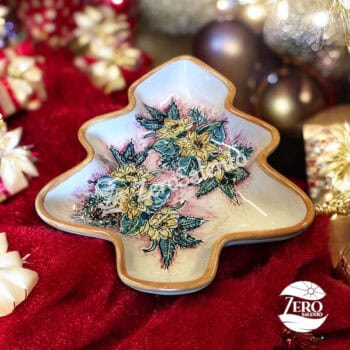 Natale : Porta Cioccolatini e Biscotti Natalizi - Albero di Natale dipinto a mano