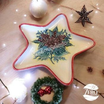 Stella Porta Cioccolatini e Biscotti Natalizi dipinto a mano - immagine 2