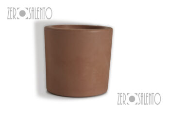 Vasi e Fioriere TELCOM in Resina Cilindro Liscio colore Terracotta