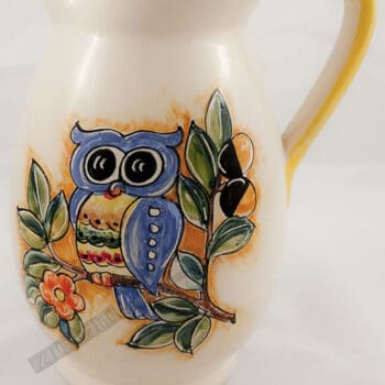 Brocca Ursulo acqua e vino Le Civette in terracotta - immagine 3