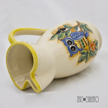 Brocca Ursulo acqua e vino Le Civette in terracotta - immagine 4