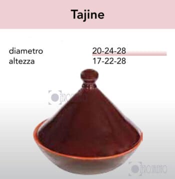 Pentola Tajine in Terracotta - Pirofile serie Bruna