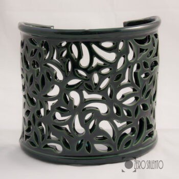 Lampada applique mezzaluna traforata da parete TERIL51VE verde