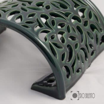 Lampada applique mezzaluna traforata da parete TERIL51VE verde - immagine 2