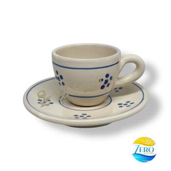 Tazza Caffè in Terracotta - Ceramica decoro Stelle Salentino - immagine 4