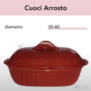 Cuoci Arrosto in Terracotta - Pirofile serie Lu Fuecu