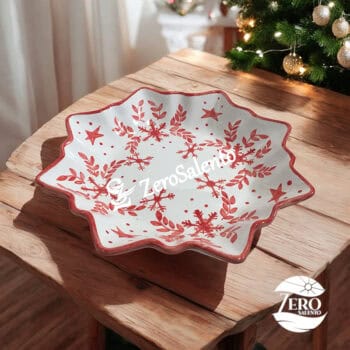 Natale : Porta Cioccolatini e Biscotti Natalizi a Stella dipinto a mano - immagine 2