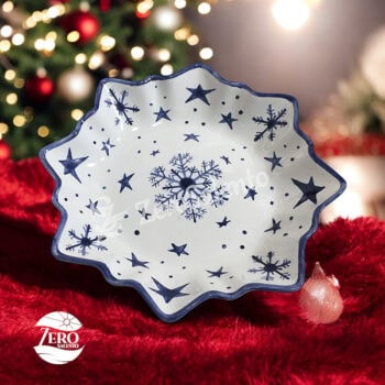 Natale : Porta Cioccolatini e Biscotti Natalizi a Stella dipinto a mano