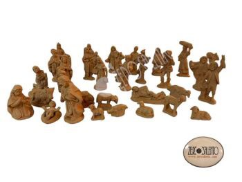 Statue per presepe in Terracotta Naturale - Set completo da 30pz cm 5-7 circa - immagine 6