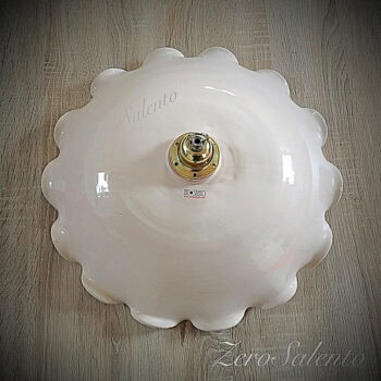 Piatto luce per lampada a soffitto in terracotta tinta unita diametro 40cm TERIL64 - immagine 2