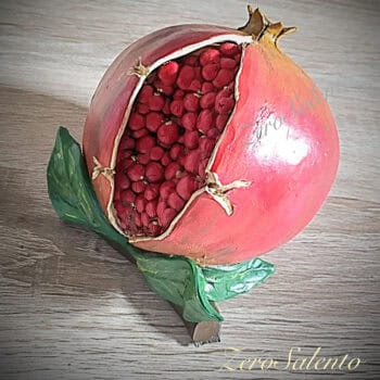 Melagrana in Terracotta dipinta a mano - il frutto dell'autunno - immagine 3
