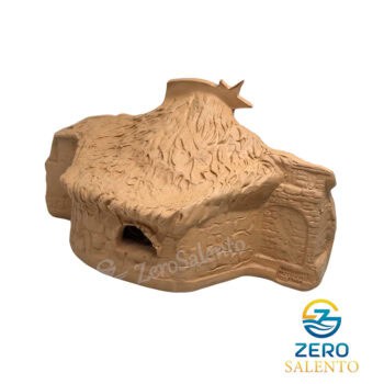 Presepe di Natale Capanna in Terracotta naturale con Sacra Famiglia T.049 - immagine 5