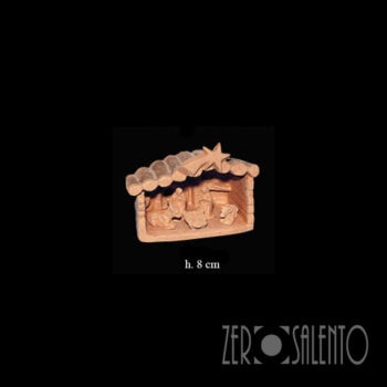 Presepe di Natale Capanna in Terracotta naturale con Sacra Famiglia T.056 - immagine 6