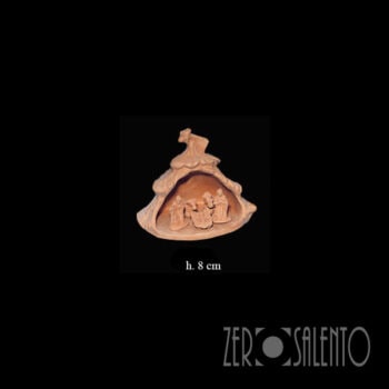 Presepe di Natale Capanna in Terracotta naturale con Sacra Famiglia T.055 - immagine 6