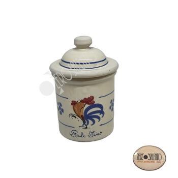Barattolo Spezie - Tè - Sale - Caffè - Zucchero in Terracotta con Gallo Salentino - immagine 5