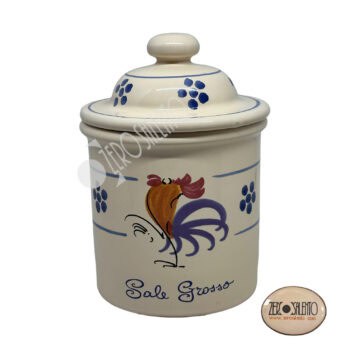 Barattolo Spezie - Tè - Sale - Caffè - Zucchero in Terracotta con Gallo Salentino - immagine 6