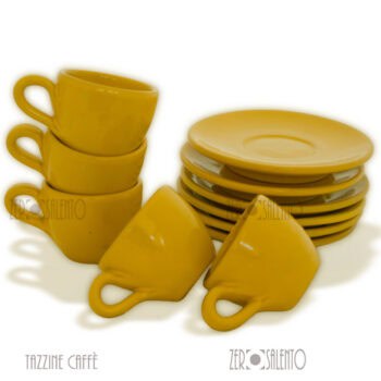 Tazzina da Caffè in Ceramica Giallo Mimosa