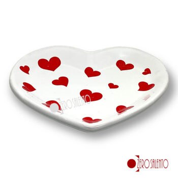 Tazzine da Caffè e sotto piatto Cuore in Terracotta - immagine 3