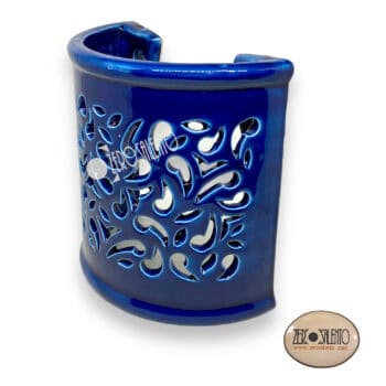 Lampada Applique Basciù in Terracotta a parete colore BLU TERIL47.BL - immagine 2