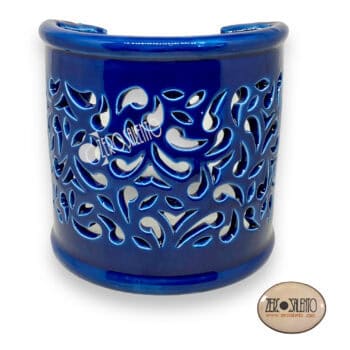 Lampada Applique Basciù in Terracotta a parete colore BLU TERIL47.BL