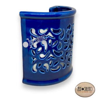 Lampada Applique Basciù in Terracotta a parete colore BLU TERIL47.BL - immagine 3