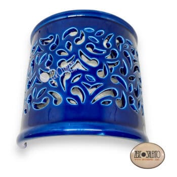 Lampada Applique Basciù in Terracotta a parete colore BLU TERIL47.BL - immagine 4