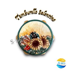 Tamburello Salentino Floreale con Girasole calamita