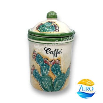 Barattolo Spezie  Sale - Caffè - Zucchero in Terracotta decorato a mano Ficodindia - immagine 8