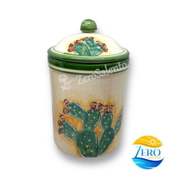 Barattolo Spezie  Sale - Caffè - Zucchero in Terracotta decorato a mano Ficodindia - immagine 10