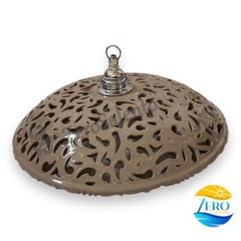 Piatto luce per lampada a soffitto in terracotta intagliato a foglie Fango TERIL34.FA - immagine 5