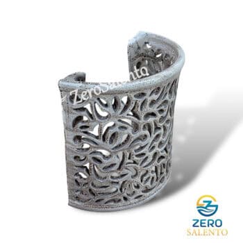 Lampada applique mezzaluna intaglio a volute da parete anticata TERIL51.antbi - immagine 4