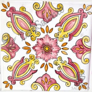 Mattonella Maiolica Salentina colore rosso Termaiol23