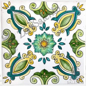 Mattonella Maiolica Salentina colore verde Termaiol04