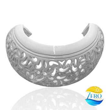 Applique Riccio di Mare Bianco in Terracotta TERIL125 - immagine 3