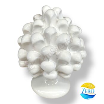 Pigna Siciliana in Terracotta colore bianco - Ceramica del Salento - immagine 2