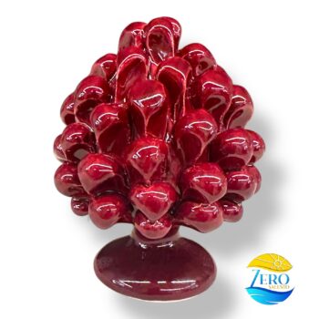 Pigna Siciliana in Terracotta colore bordò - Ceramica del Salento