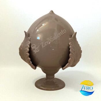 Pigna o Pumo in Terracotta cm 30 colore tortora- Ceramica del Salento