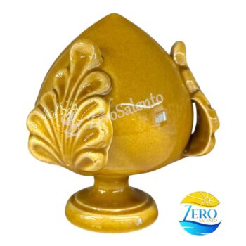 Pigna o Pumo in Terracotta giallo miele - Ceramica del Salento - immagine 2